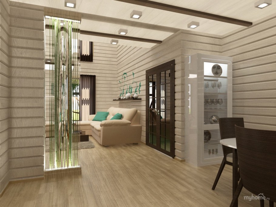 Интерьер деревянного дома