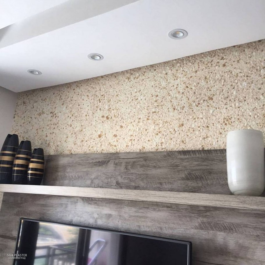 Комбинирование жидких обоев