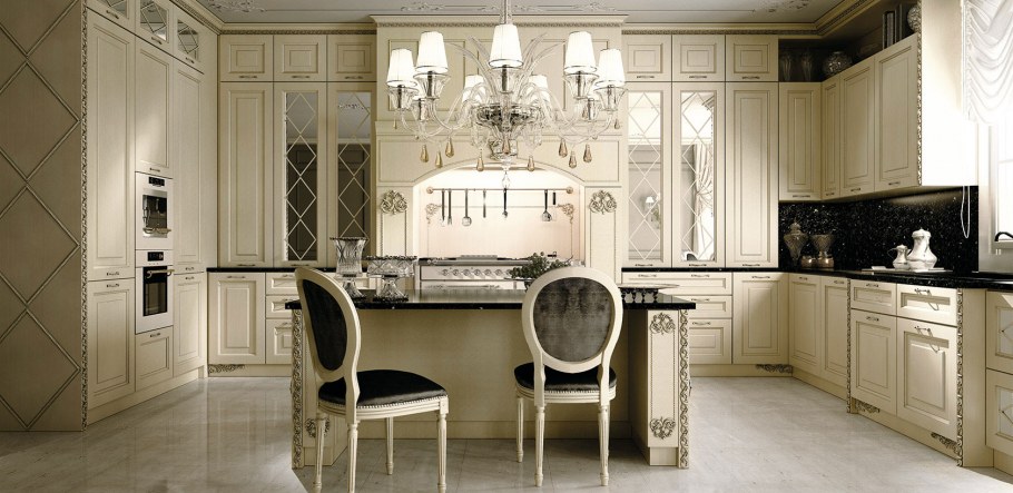 Дорогая итальянская кухня в стиле арт деко