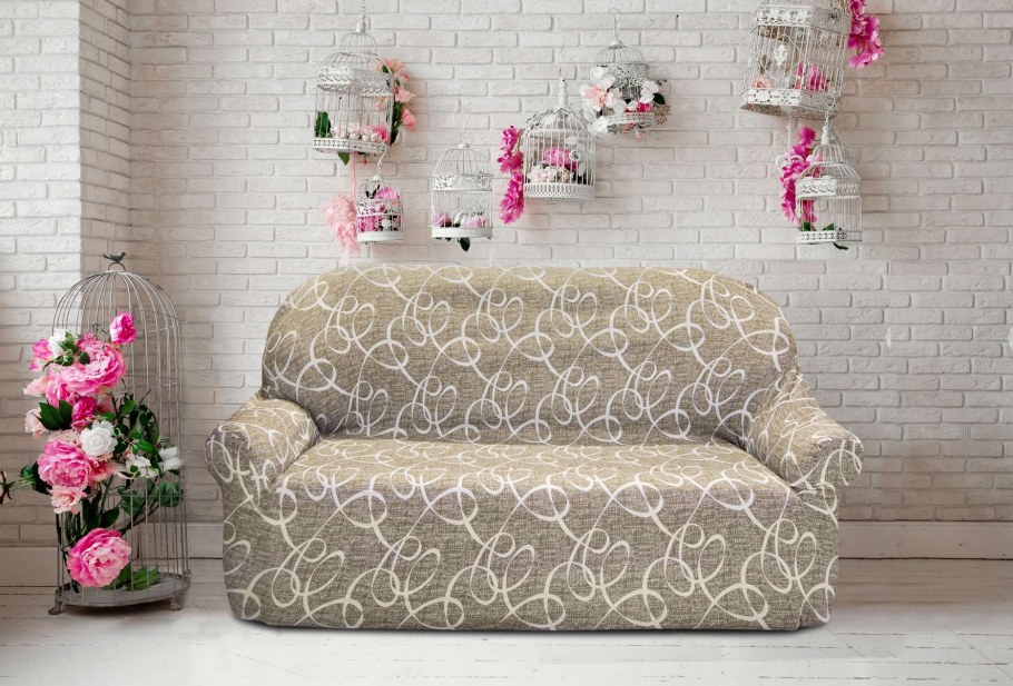 Чехлы на диван Тоскана беж Богемия Марфил