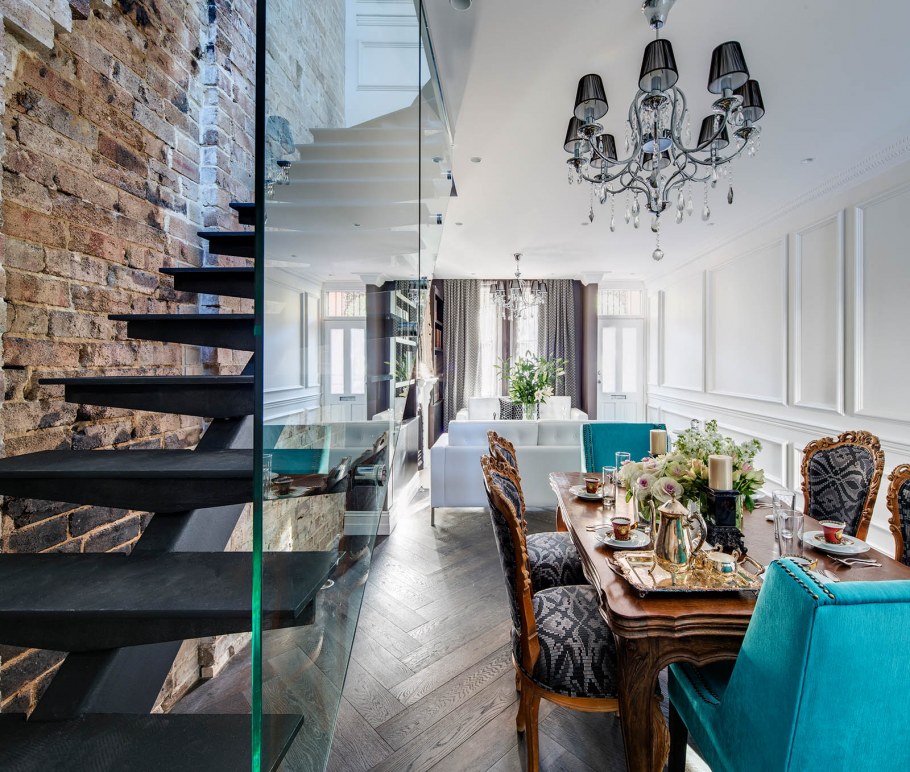 Бетон и классика в интерьере