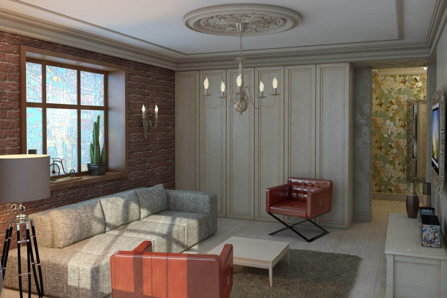 Стиль лофт и Неоклассика в интерьере