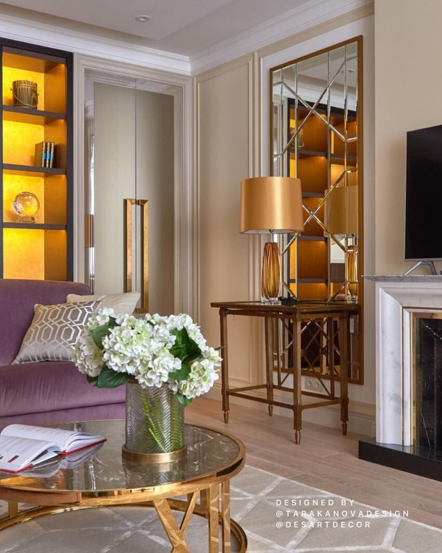 Спальня в золотом цвете