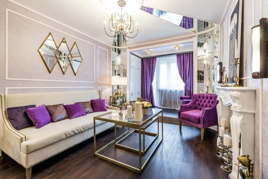 Желтые стены в интерьере