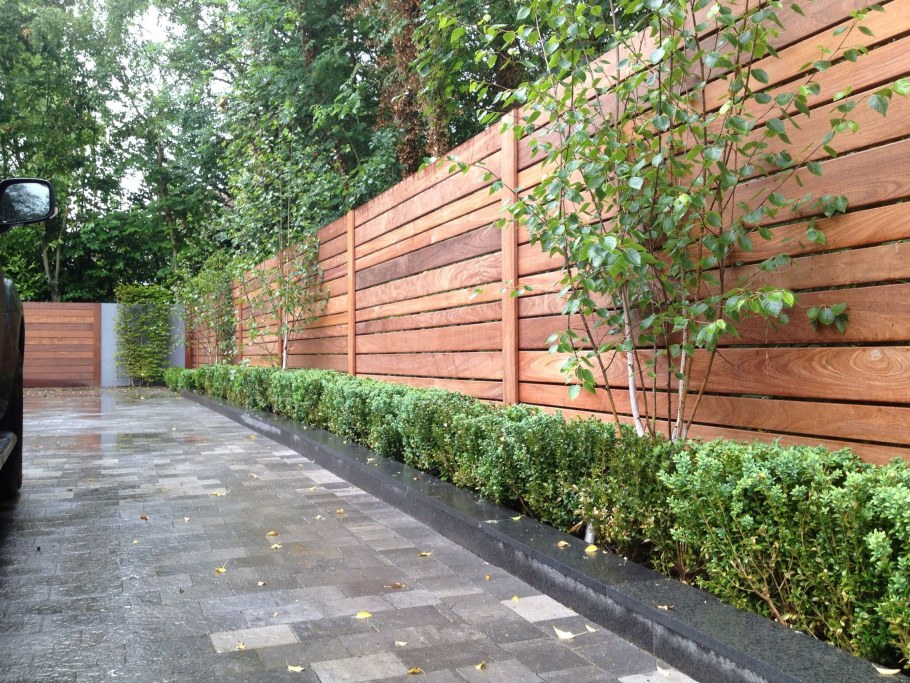 Забор внутри участка