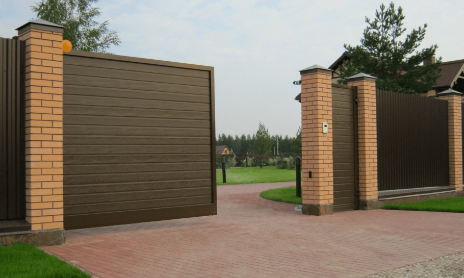 Откатные ворота Алютех