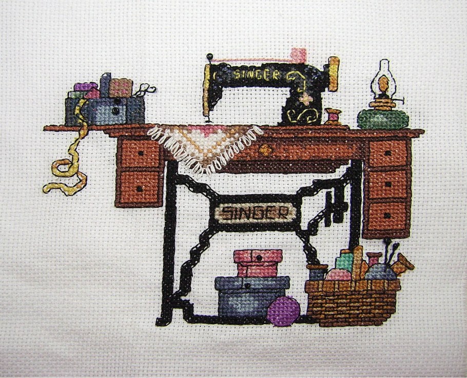 Вышитый футляр для ножниц