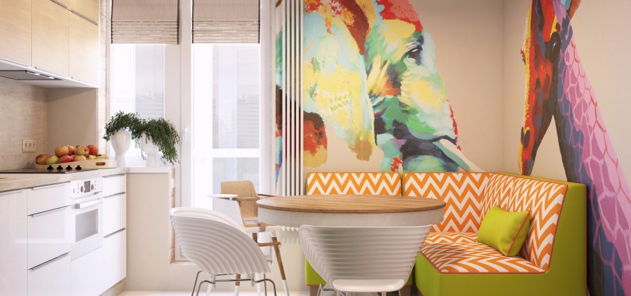 ДСВ кухня олива сирень