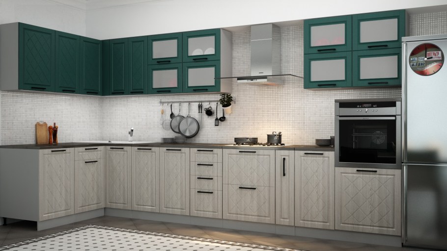 Кухонный гарнитур латте 1.6