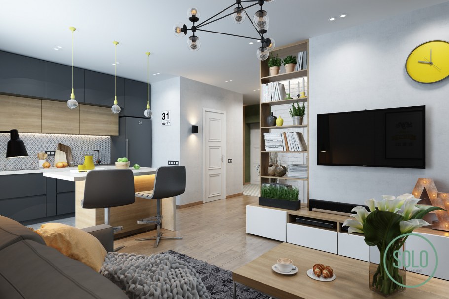 Проект квартиры студии