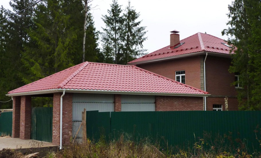 Металлочерепица испанская Дюна серый графит RAL 7024