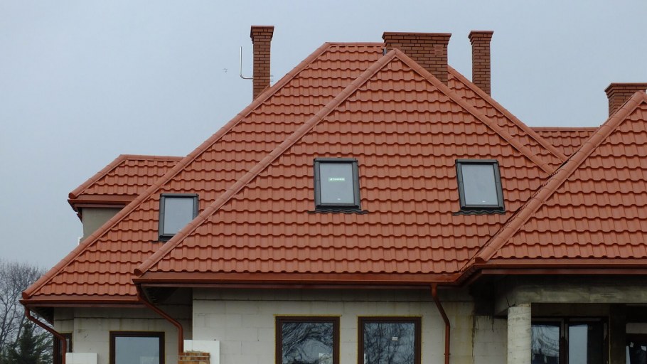 Металлочерепица Гранд лайн RAL 8004