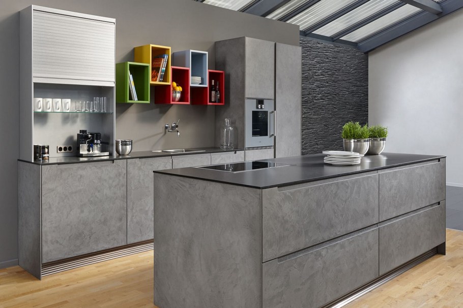 Кухня Эггер бетон