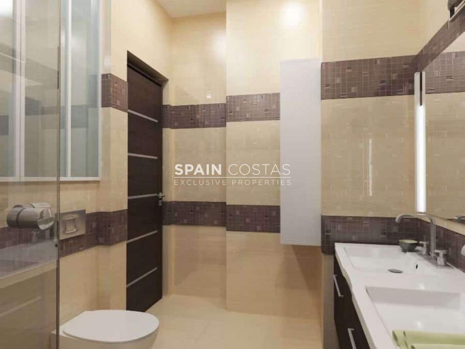 Кафель для ванной коричневый и молочный