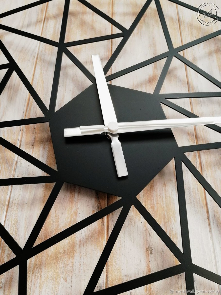 Часы лофт металл римские 40см