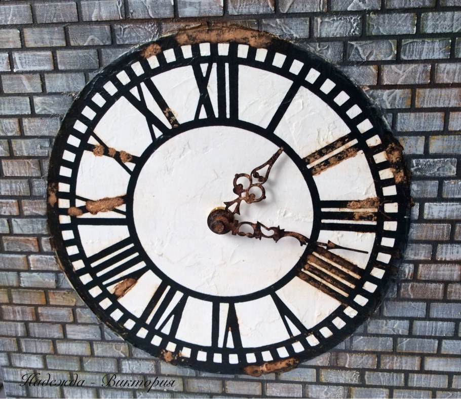 Большие интерьерные часы Loft лофт br60