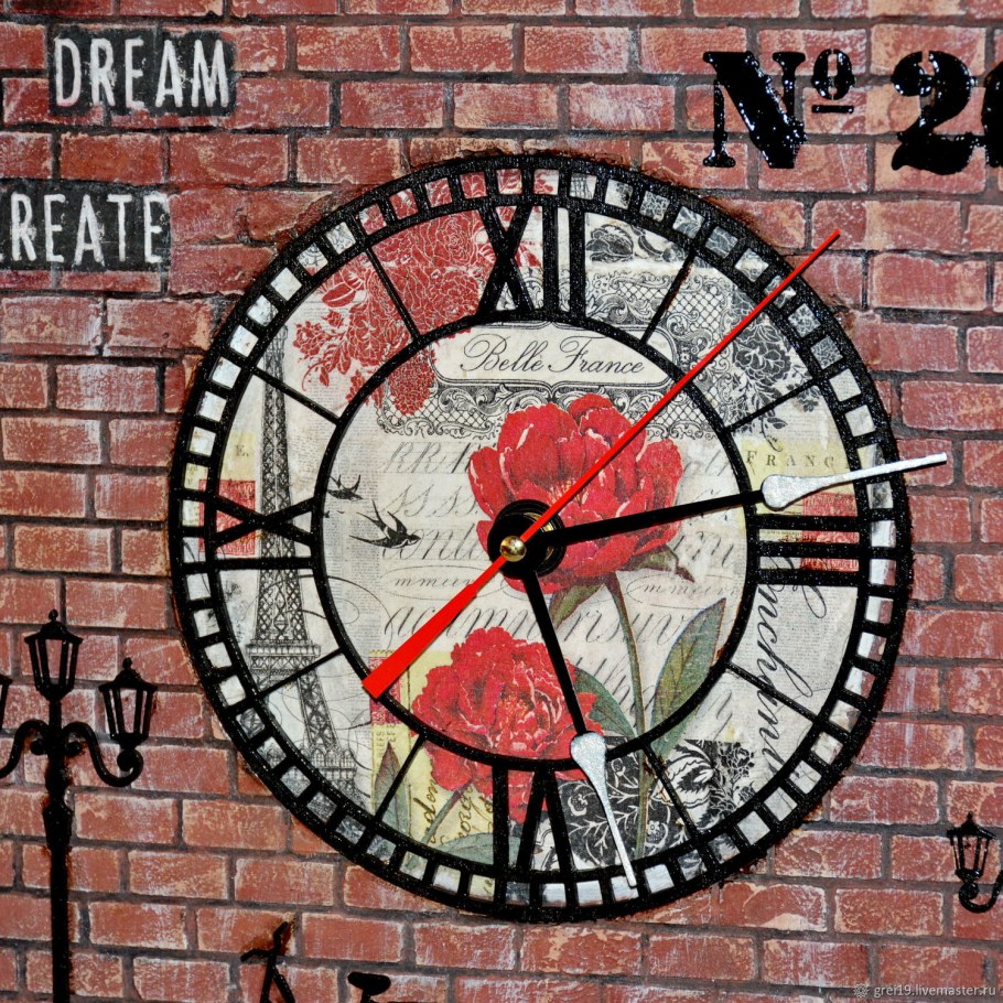 Настенные часы в стиле лофт