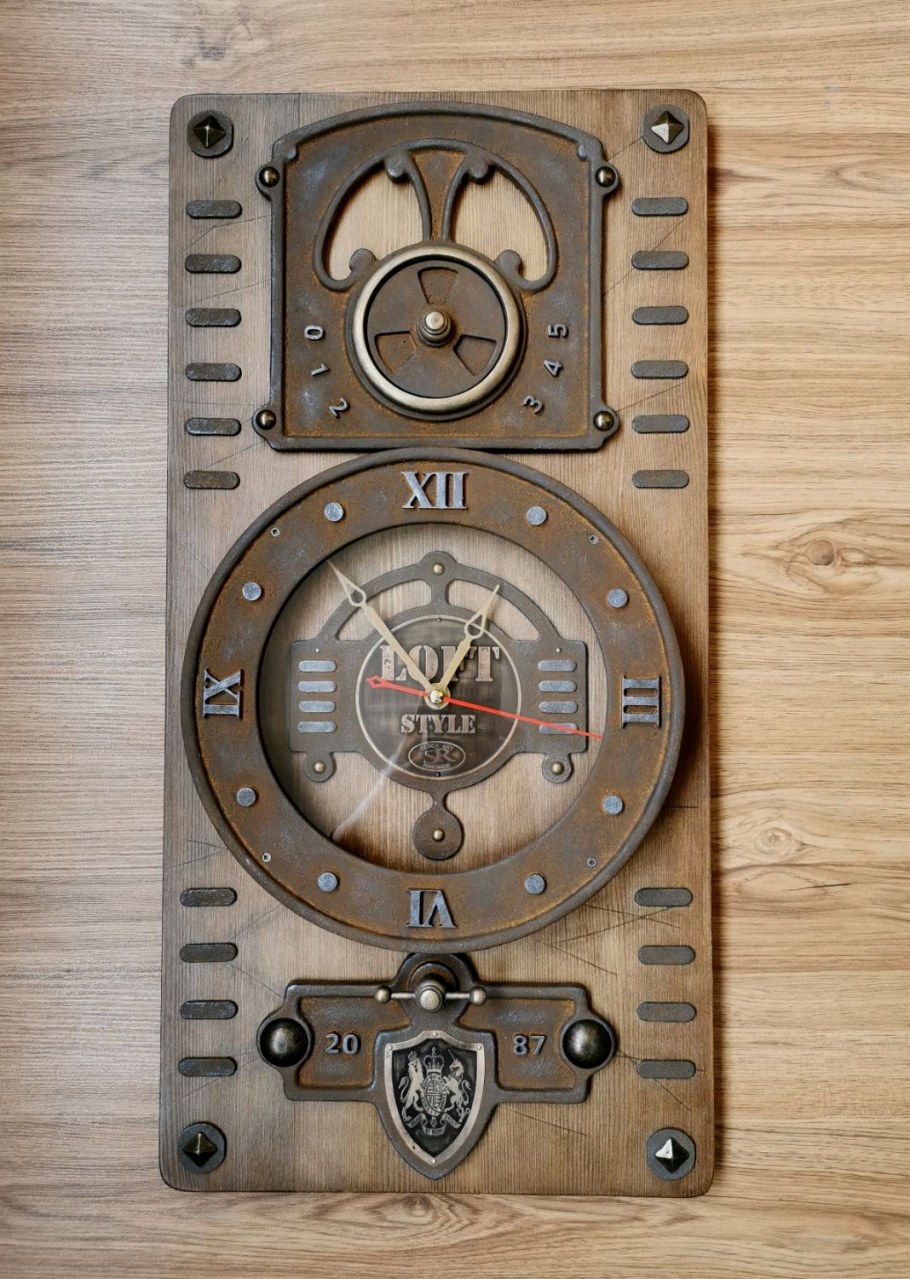 Часы в стиле лофт