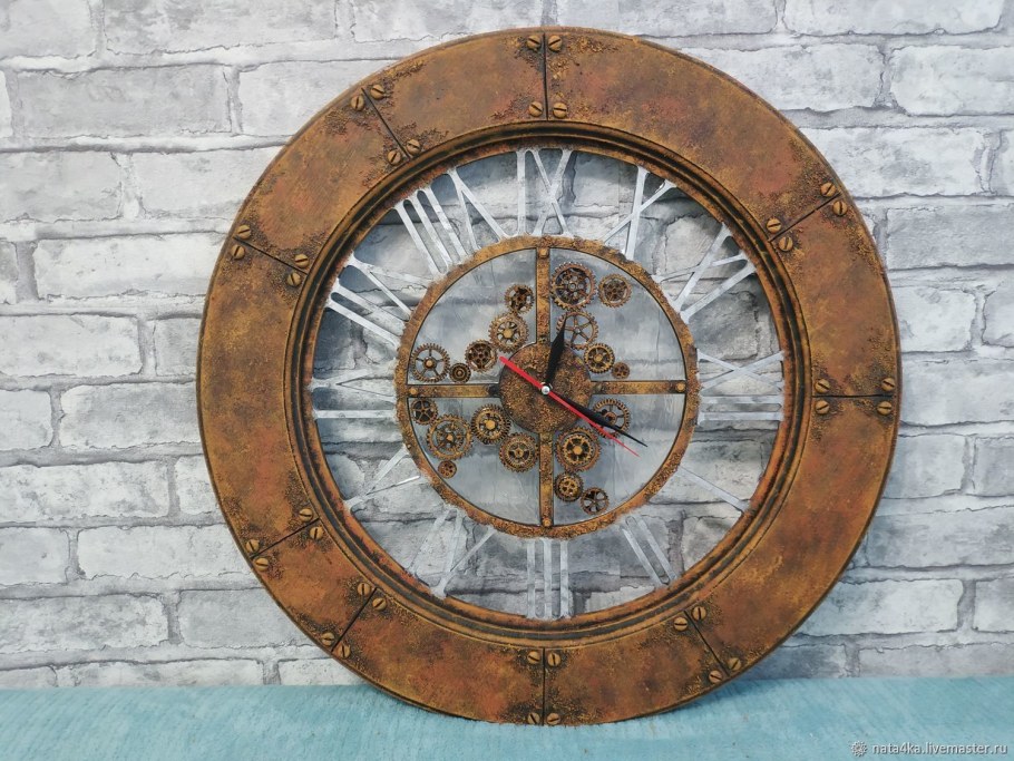 Часы настенные лофт 110х110