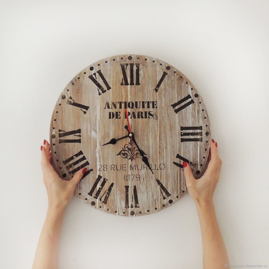 Часы настенные необычные оригинальные для гостиной в стиле лофт