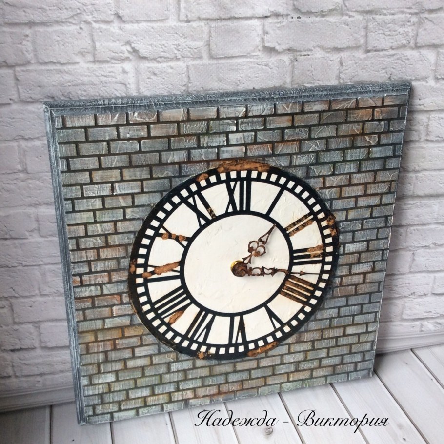 Spin time часы настенные лофт