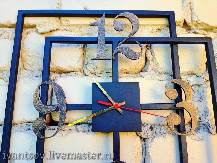 Часы настенные геометрические