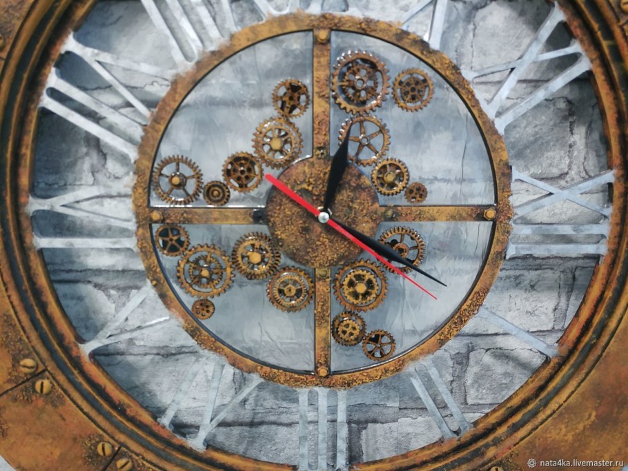 Часы в стиле лофт