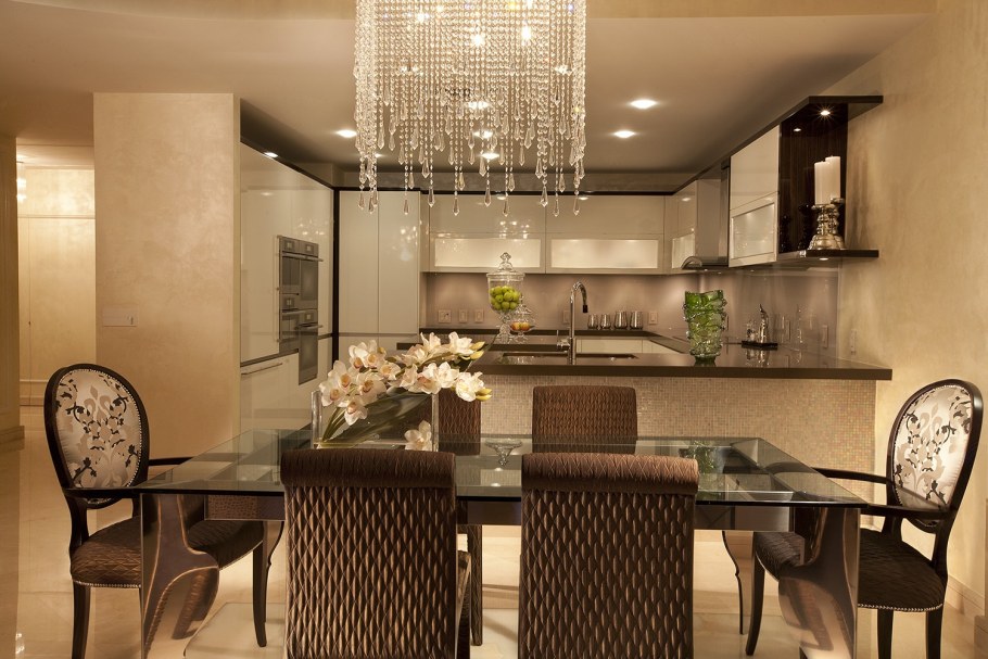 Кухня-столовая в стиле Контемпорари