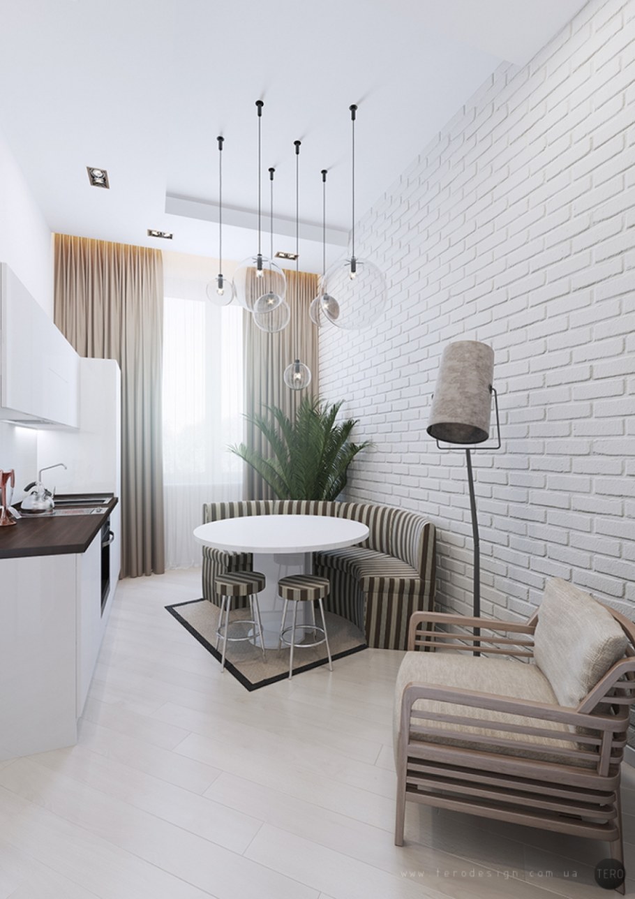 Узкая прихожая лофт