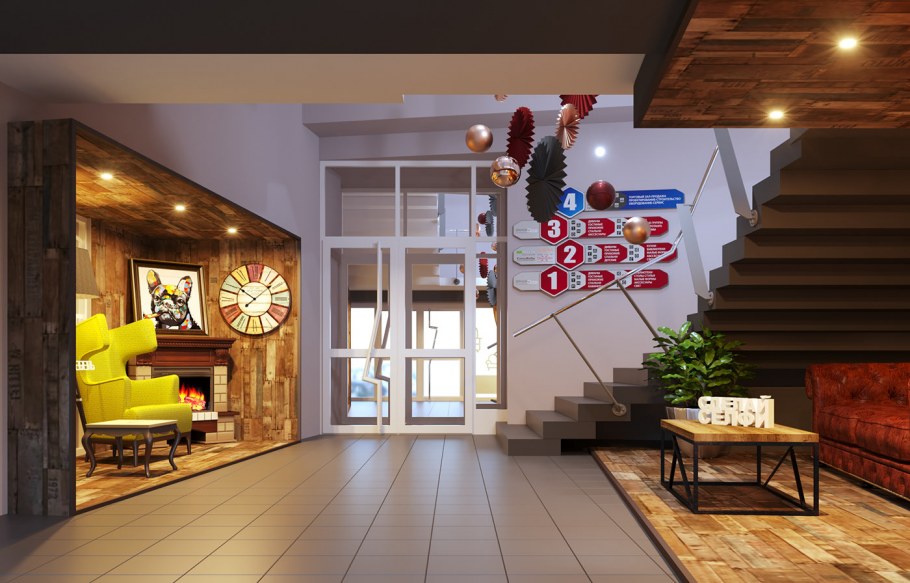 Украшение холла