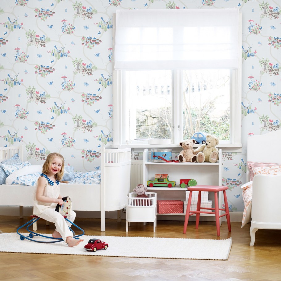 Шведские обои для детской комнаты