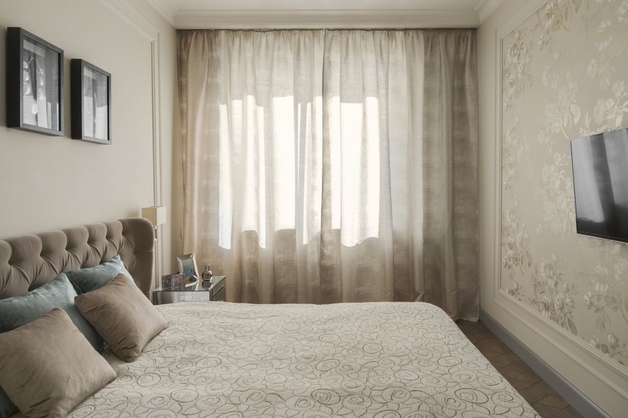 Шторы в маленькую спальню