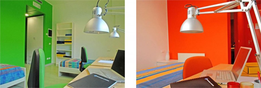 Сочетание цветов в интерьере голубой