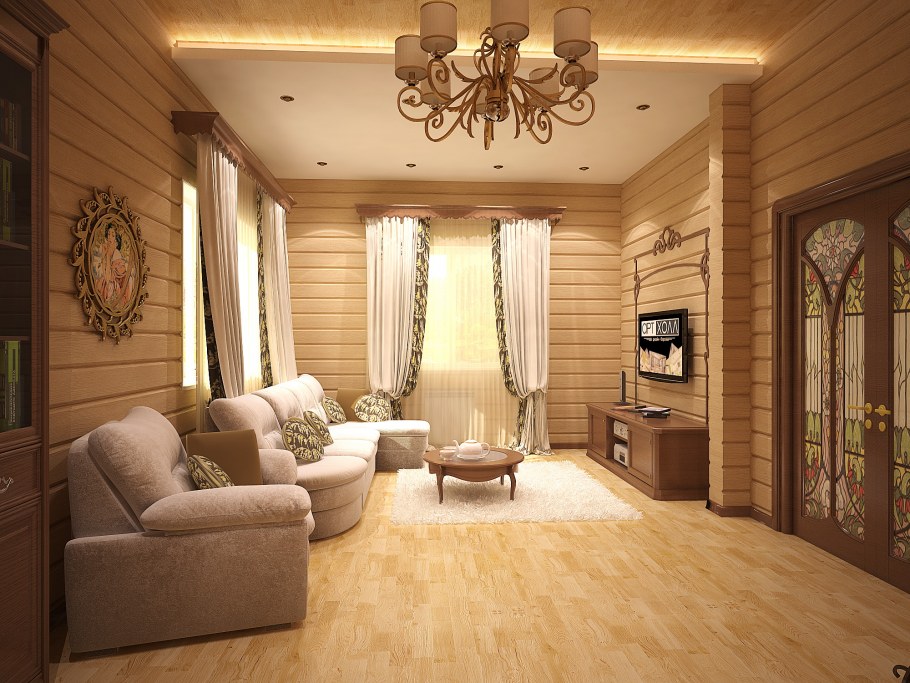 Кухни вдеревяннгм доме