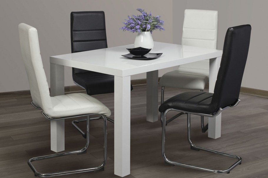 Кухонный стол хофф белый глянец