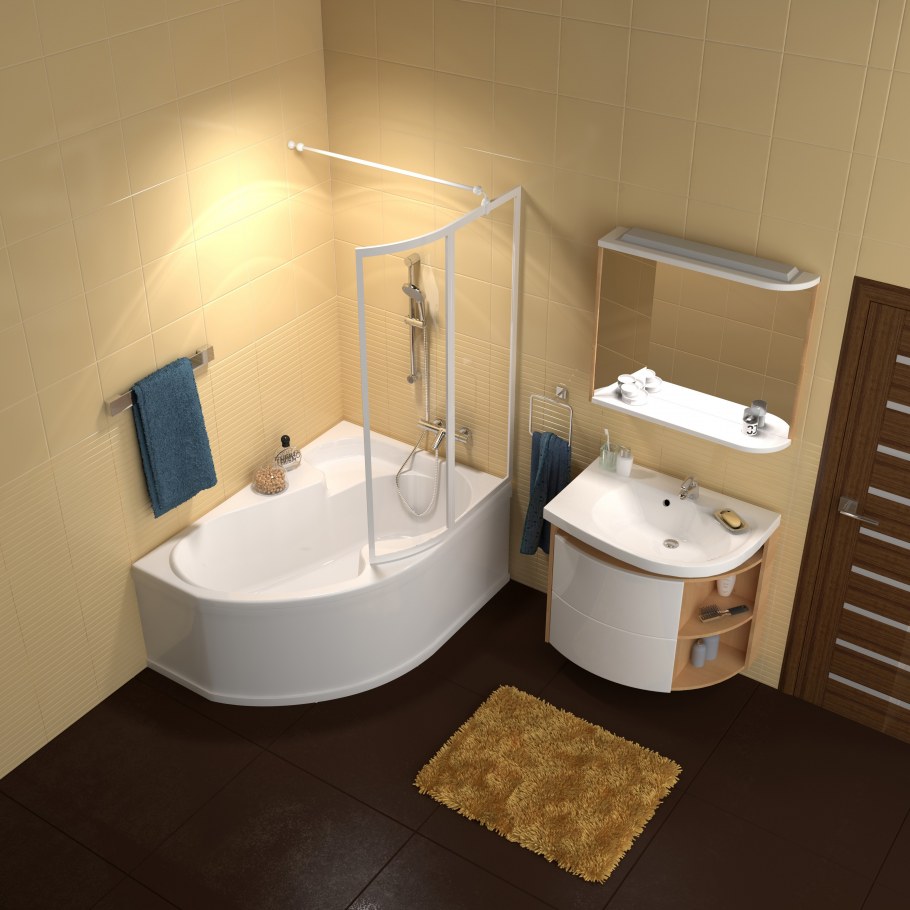 Ванна Thermolux Talia 160x105 акрил угловая