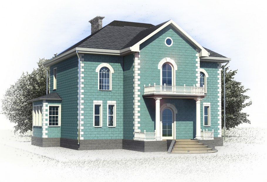 Дом из теплоблока