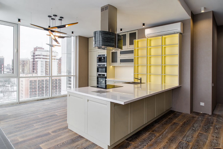 Кухонный гарнитур с островком