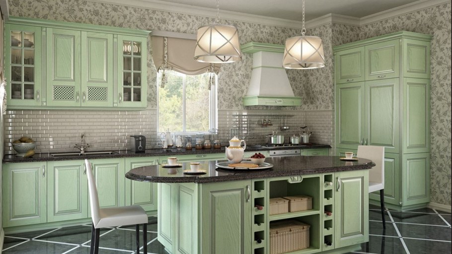 Ванна в стиле Кантри Прованс