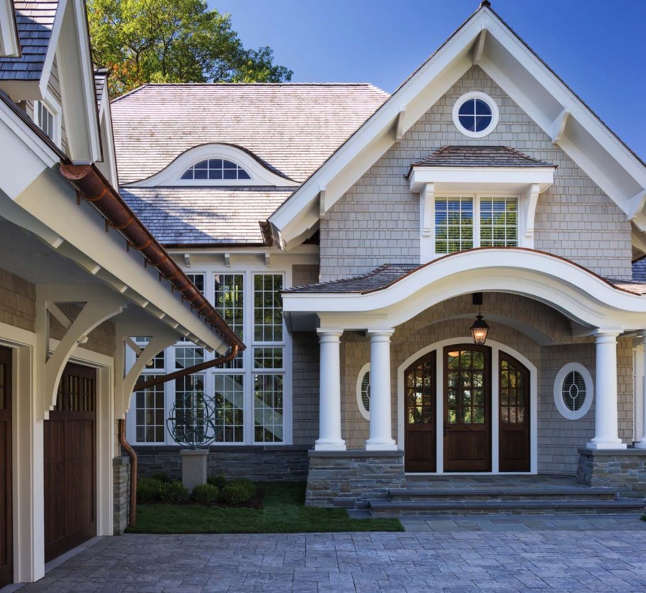 Классический стиль дома снаружи