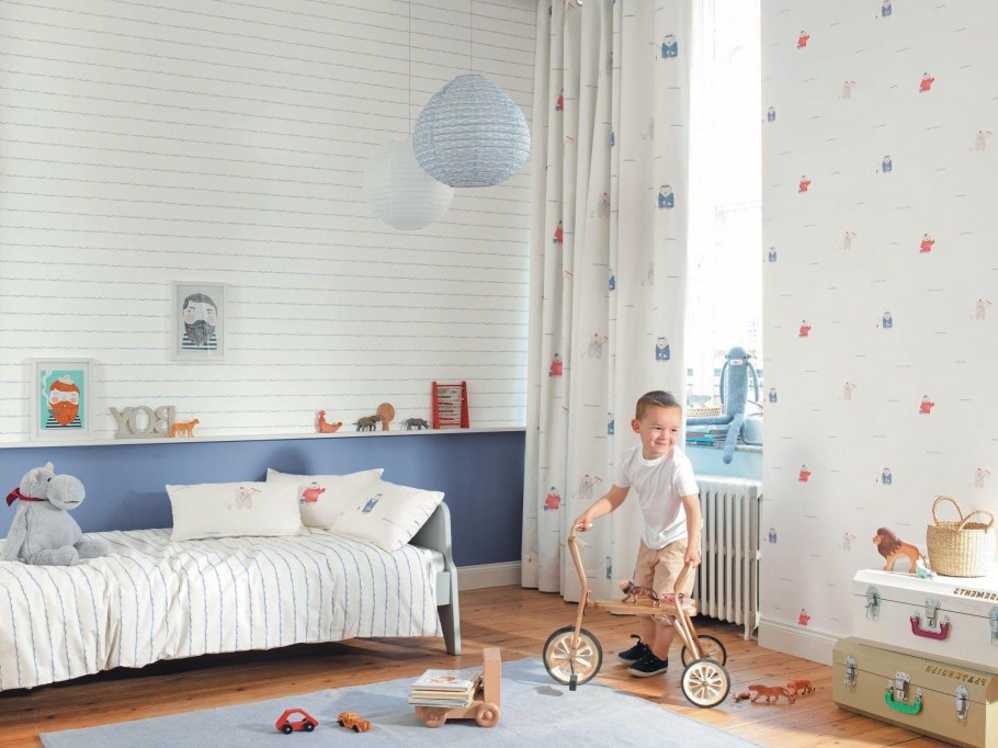 Стильные обои для детской