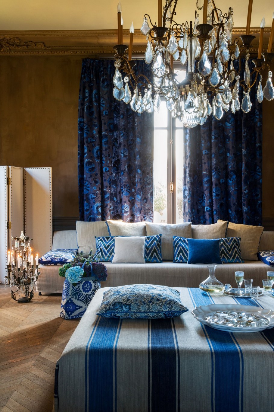 Цвет Прусский синий в интерьере