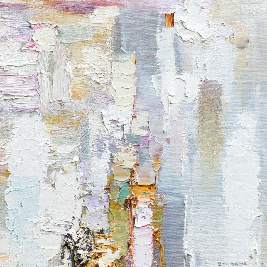 Абстрактная живопись в пастельных тонах