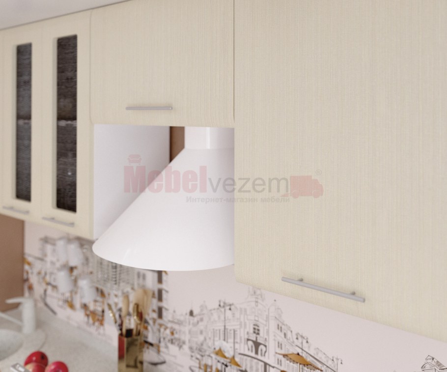 Кухня Люкс гобелен шампань/шоколад матовый