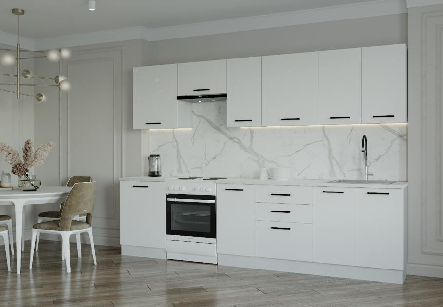 Кухонный фасад белый