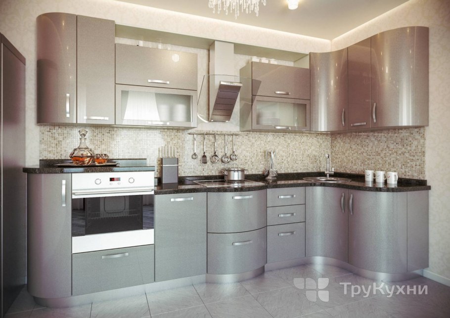 Бежевые кухонные гарнитуры