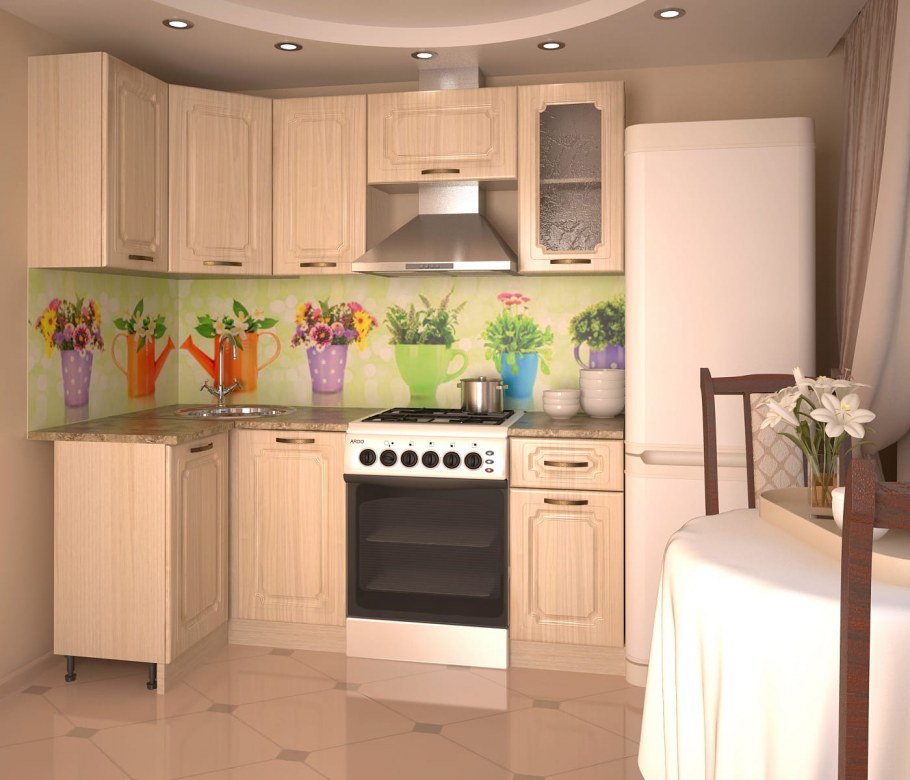 Кухня Эра белый Артекс сахара