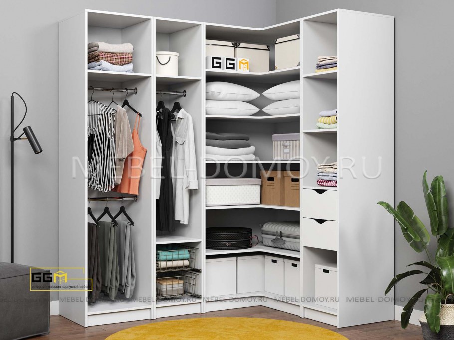 Угловые гардеробные