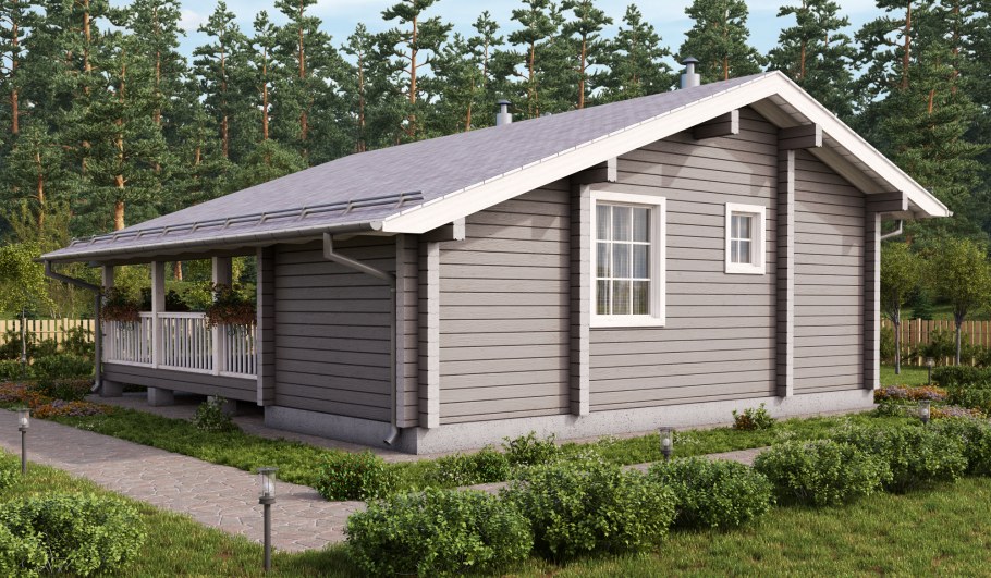 Баня серого цвета