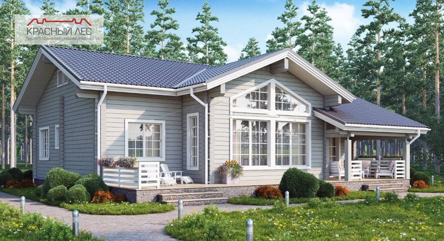 Цвета домов из клееного бруса